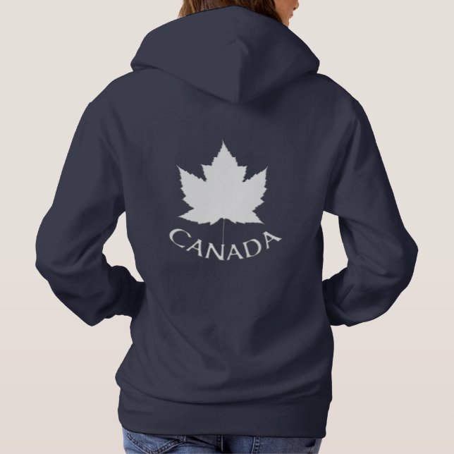 Sudadera con capucha de Canadá Sudadera con hoja d (Reverso)