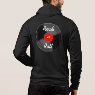 Sudadera con capucha de chaqueta de disco rojo ret