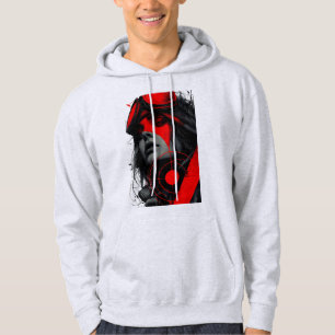 Sudadera con capucha de chica objetivo rojo distóp