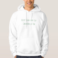 Sudadera con capucha de cita de té de manzanilla m