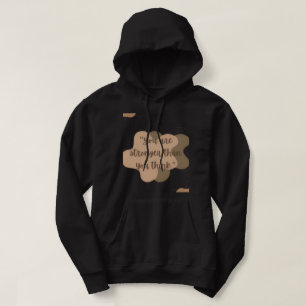 Sudadera con capucha de cita estética suave Call