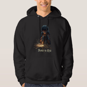 Sudadera con capucha de cita motivacional para él.