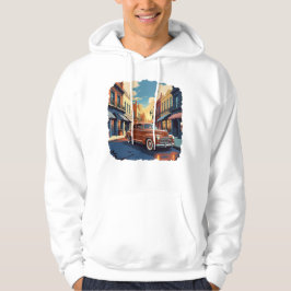 Sudadera con capucha de coche clásico de los 40