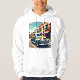 Sudadera con capucha de coche clásico de los 40