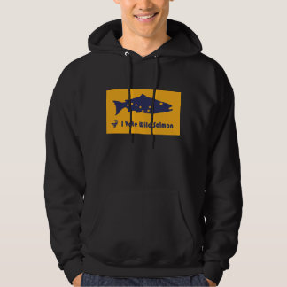 Sudadera con capucha de color salmón salvaje