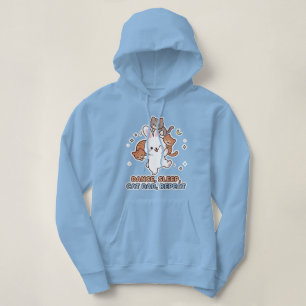 Sudadera con capucha de conejo bailarín papá gato