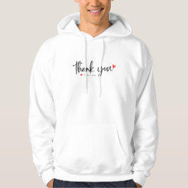 Sudadera con capucha de corazón agradecido