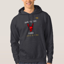 Sudadera con capucha de cráneo de perro malo hasta