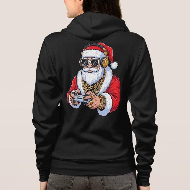 Sudadera con capucha de cremallera completa para a (Reverso)