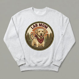 Sudadera con capucha de Crewneck para Lab Mom, reg