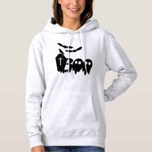Sudadera con capucha de cuervo murciélagos ataúd b