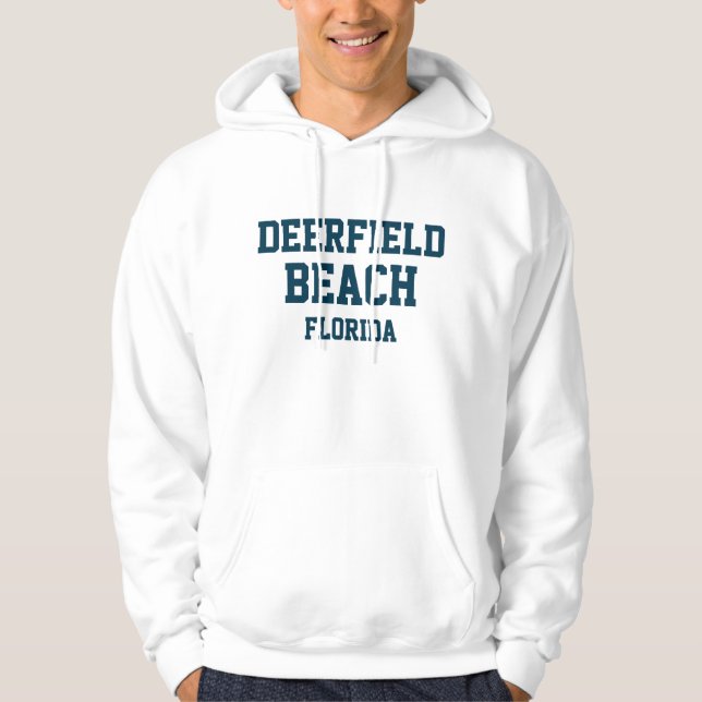 Sudadera con capucha de Deerfield Beach Florida (Anverso)