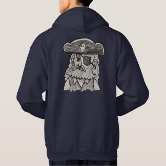 Sudadera con capucha de dibujo de pirata hecho a m