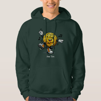 Sudadera con capucha de dibujos animados de Bitcoi