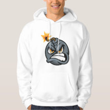 Sudadera con capucha de dibujos animados de bomba