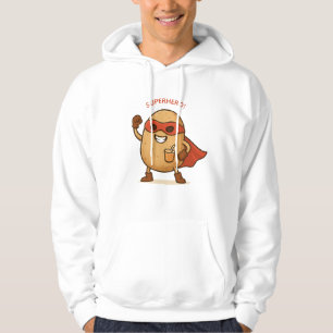 Sudadera con capucha de dibujos animados de patata
