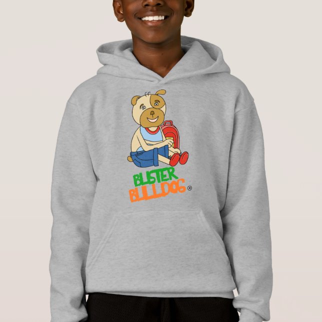 Sudadera con capucha de dibujos animados de perro  (Anverso)