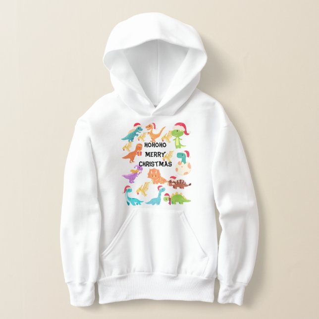 Sudadera con capucha de dinosaurio Feliz Navidad H (Distribución )