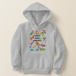 Sudadera con capucha de dinosaurio HoHoHo Feliz Na