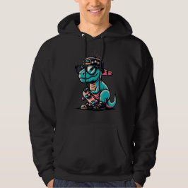 Sudadera con capucha de dinosaurio lindo