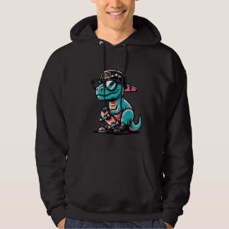 Sudadera con capucha de dinosaurio lindo