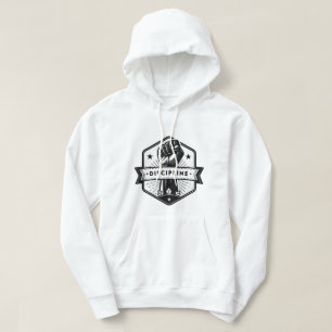 Sudadera con capucha de disciplina – Tipografía mi