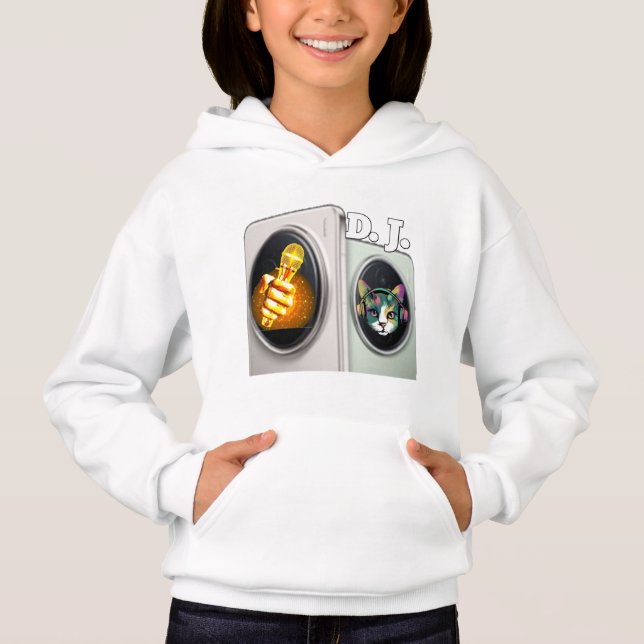 Sudadera con capucha de diseño digital colorido pa (Anverso)