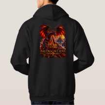 Sudadera con capucha de dragón de fantasía Corona