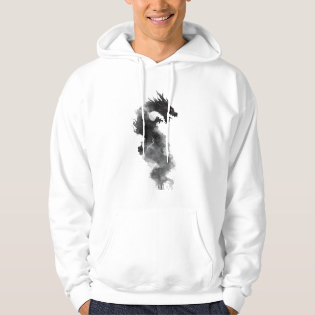 Sudadera con capucha de dragón de fantasía de tint (Anverso)