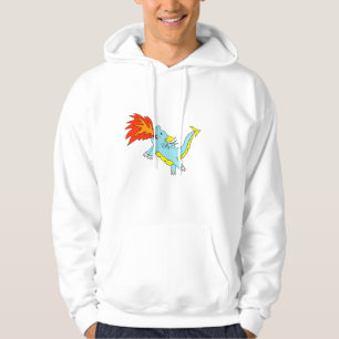 Sudadera con capucha de dragón que respira fuego s