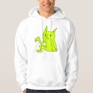 Sudadera con capucha de duende sentado simple