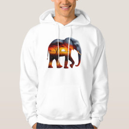 Sudadera con capucha de elefante africano