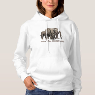 Sudadera con capucha de elefante africano