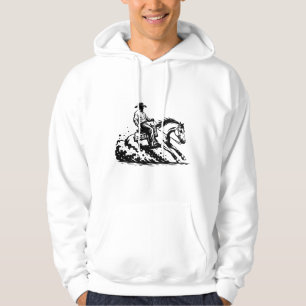 Sudadera con capucha de equitación occidental de c