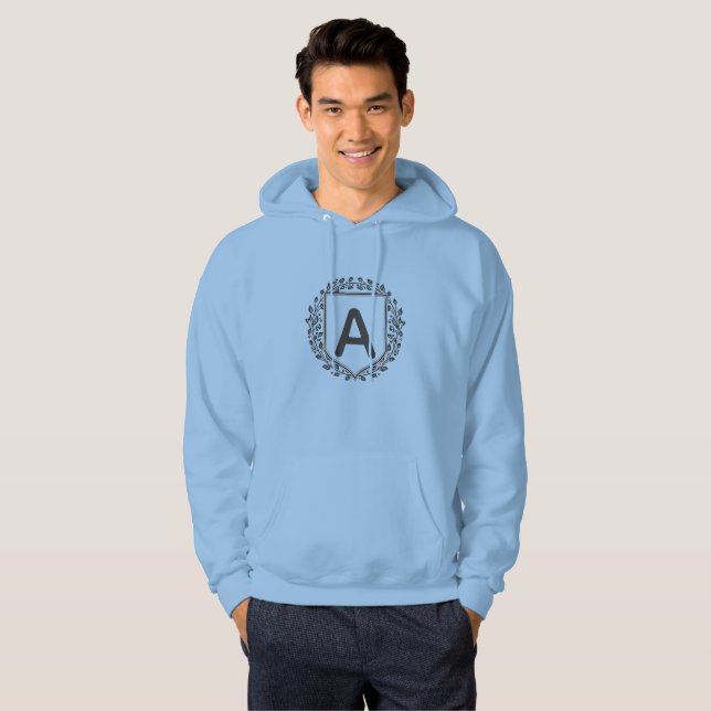 Sudadera con capucha de escudo floral monograma in (Anverso completo)