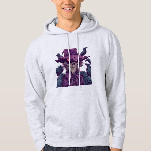 Sudadera con capucha de espantapájaros cuervo espe (Anverso)