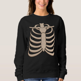 Sudadera con capucha de esqueleto para mujer para 