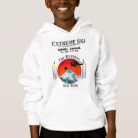 Sudadera con capucha de esquí de los esquiadores