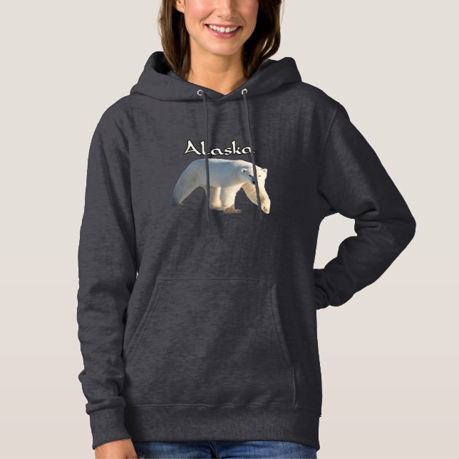 Sudadera con capucha de fauna de Alaska (Anverso)