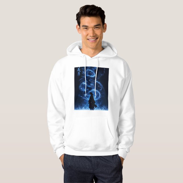 Sudadera con capucha de figura de anime oscuro – D (Anverso completo)