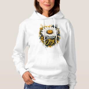Sudadera con capucha de flores de margarita Choose