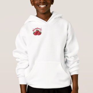 Sudadera con capucha de fresa para mujer/ niñas