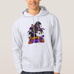 Sudadera con capucha de gato bruja de Halloween es