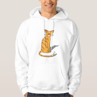 Sudadera con capucha de gato naranja