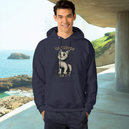 Sudadera con capucha de gato siempre alerta - Catt