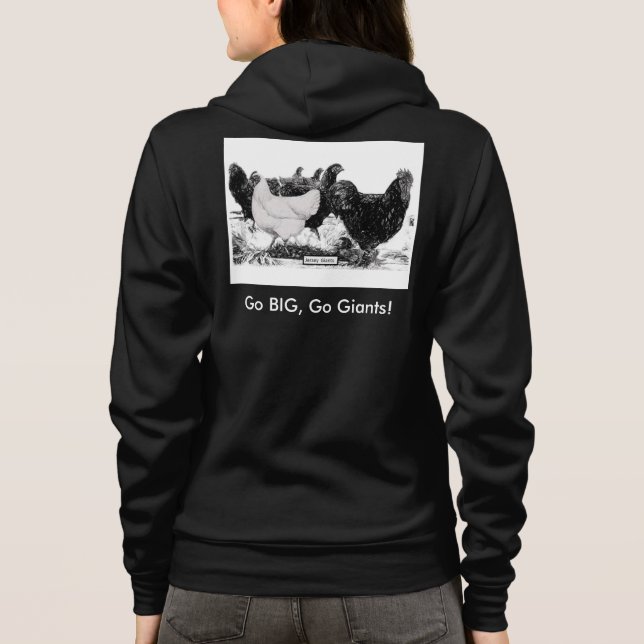 Sudadera con capucha de Giants del jersey de la (Reverso)