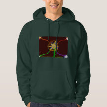Sudadera con capucha de girasol digital!