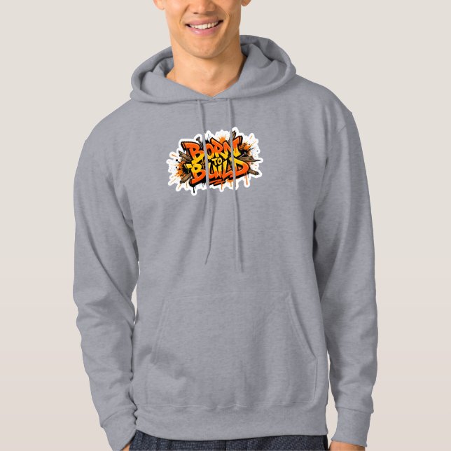 Sudadera con capucha de graffiti de carpintero nac (Anverso)