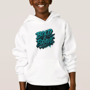 Sudadera con capucha de grafiti valiente y audaz