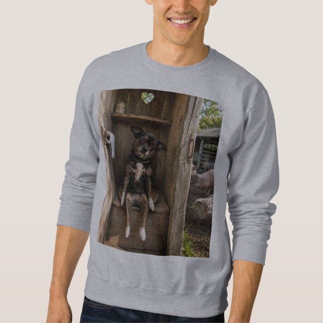 Sudadera con capucha de granja de perros Chihuahua (Anverso)